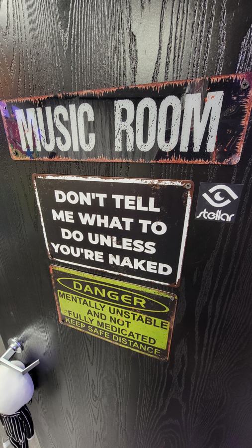Music Room sign