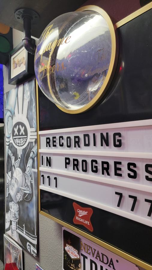 Recording In Progress sign